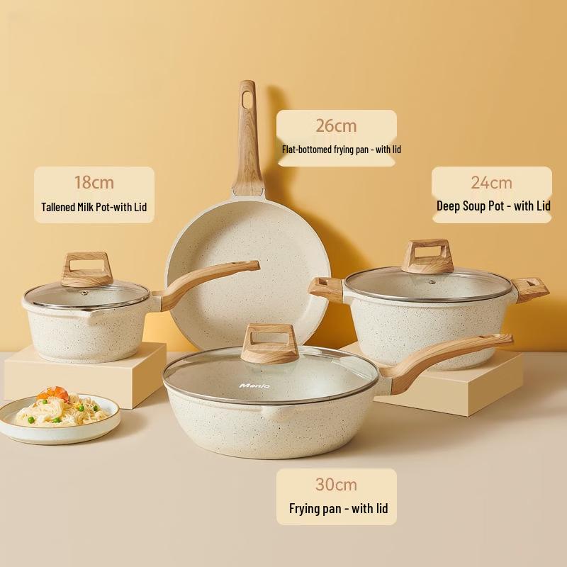 Maifan Stone Non-Stick 4-Piece Cookware Set