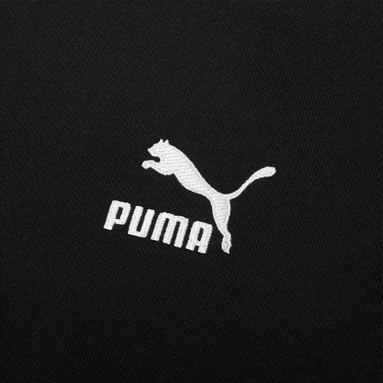 Puma Klasyczna bluza damska z logo, luźny krój, krótka, czarna 534370-01