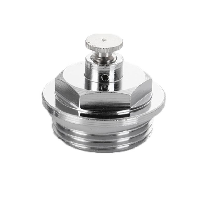 

Lixing LX-461 Brass Nickel-Plated Radiator Manual Vent Valve & Plug