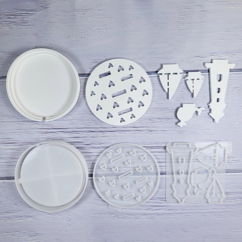 3PCS Baking Molds Nautically Decors Lighthouse Anchors Ship Wheel Crafting Supplies Silicone Texture for Various Occasion