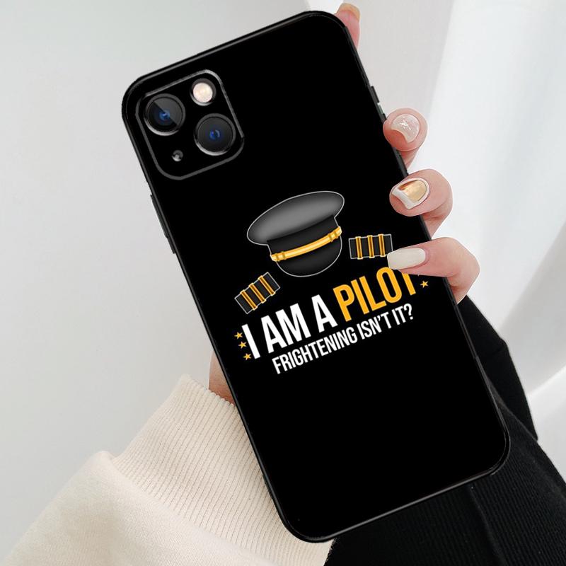 Aviation Aeroplane Pilot Cockpit Phone Case For iPhone 16 Pro Max 14 13 12 11 15 Pro Max mini XR 15 16 Plus 16e Cover Coque