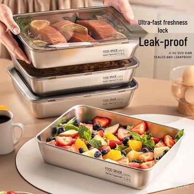 Nerezová talířová nádoba na ovoce a jídlo