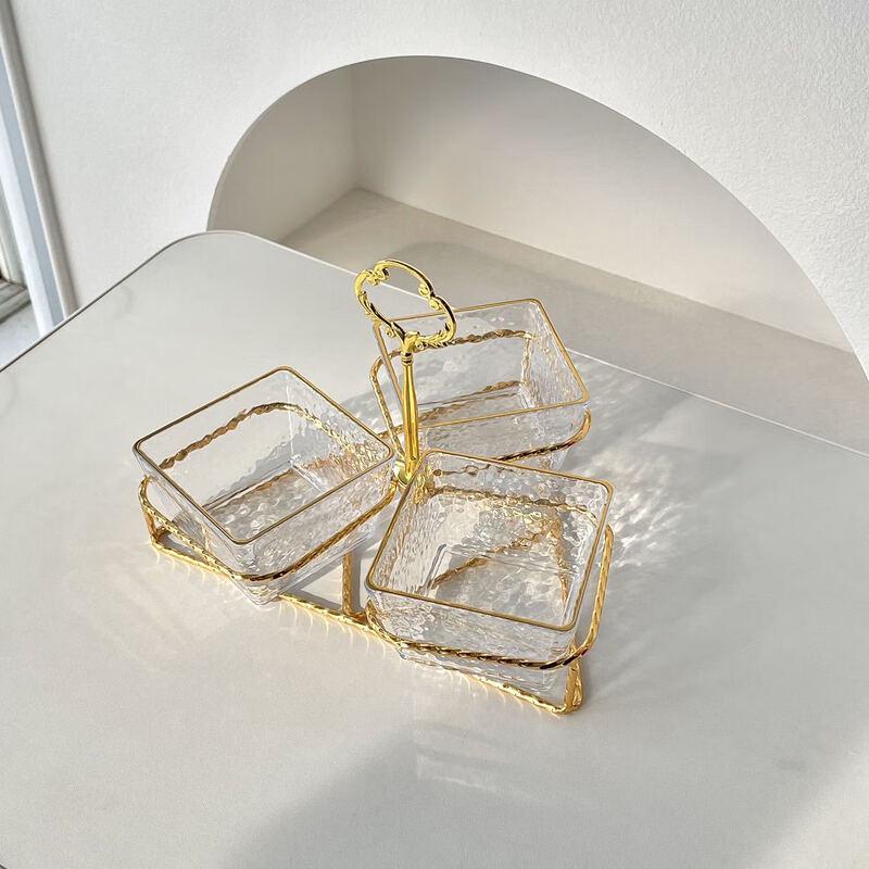 

ZISIZ Acrylic Divided Snack & Fruit Serving Tray