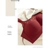 Rose Rendezvous: Red Seamless Push-Up Bra for Comfort and Enhancement