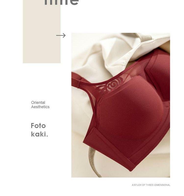Rose Rendezvous: Red Seamless Push-Up Bra for Comfort and Enhancement