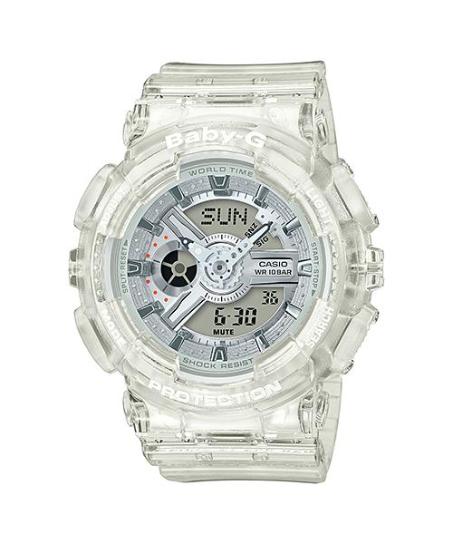 

Casio Men s Resin 100M Water Resistant Analog Shock Resistant Quartz Watch BA-110CR-7A белый