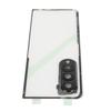 Cover Posteriore in Vetro Trasparente per Cellulare Sostitutiva per     Fold 3 5G F926 con Supporto per Telefono e Foro per Obiettivo Fotocamera