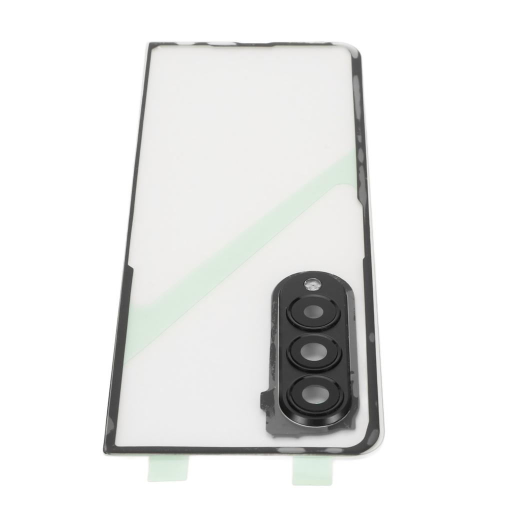 Cover Posteriore in Vetro Trasparente per Cellulare Sostitutiva per Fold 3 5G F926 con Supporto per Telefono e Foro per Obiettivo Fotocamera