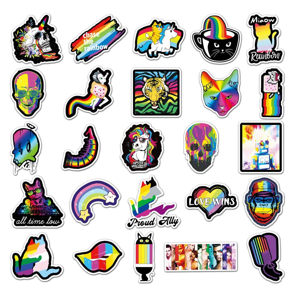 100 Cool Waterproof Graffiti Stickers for DIY, Journals, Computers, and More