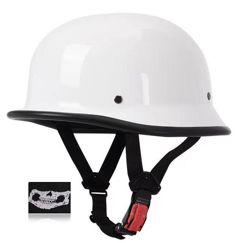 

Motorcycle Helmet Retro German Vintage Moto Helmet Half Face Riding Casco Moto Helmet ECE DOT Approved Capacete Moto Equipment XXXXL