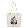 Cat print thick rope single-shoulder beach bag 7215