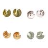 Unique Ball Shape Studs Earrings Ear Studs Fashion Ears Jewelry Copper Texture Suitable for Various Occasion Wear