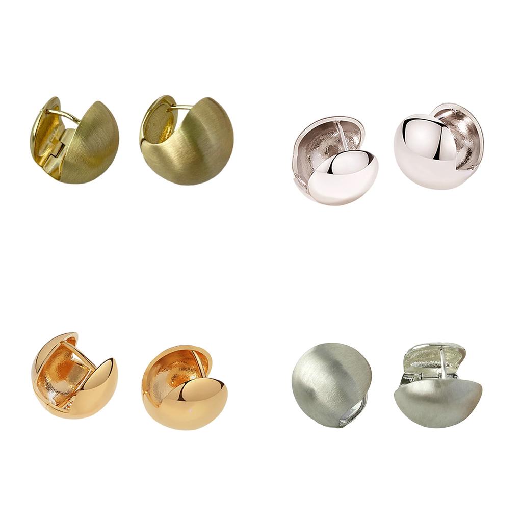 Unique Ball Shape Studs Earrings Ear Studs Fashion Ears Jewelry Copper Texture Suitable for Various Occasion Wear