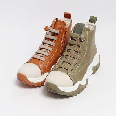 Bolati Natürliches Rindsleder Rutschfeste Gepolsterte Sneaker P 657