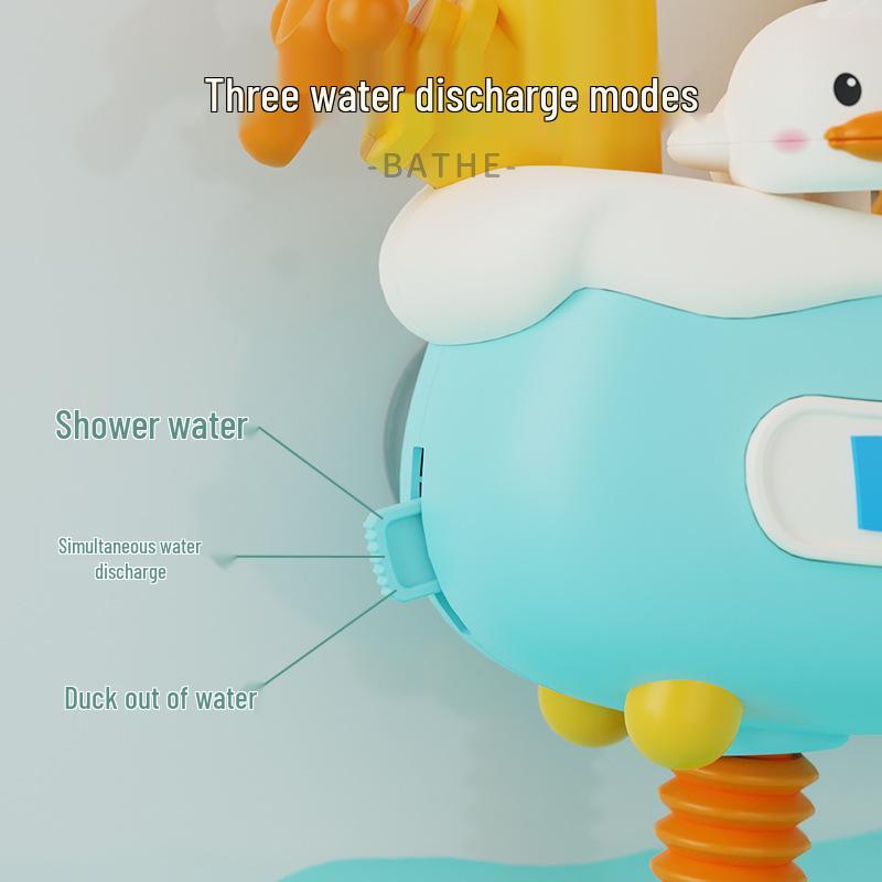 Electric Yellow Duck Water Spray Toy for Baby Bathing