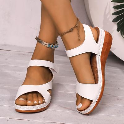 Women Sandals 2025 Summer Lightweight Sandals Women Platform Heels Casual Wedges Footwear Summer Shoes Woman Soft Heeled Sandals