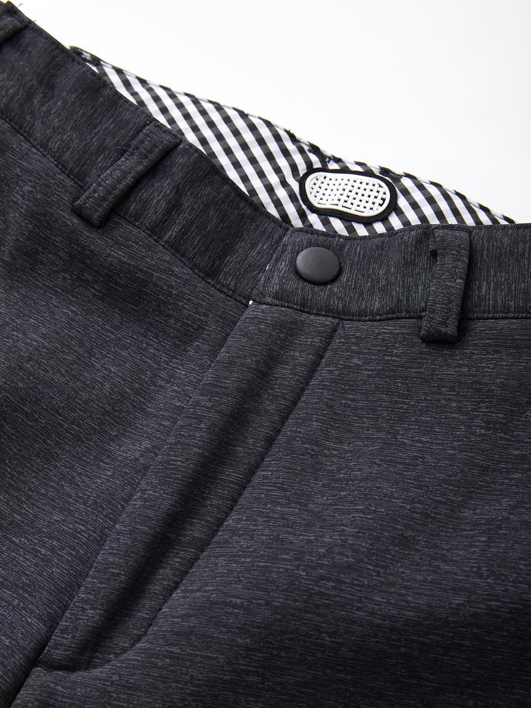 IKALOOK Daily & Office Warm Elastic Waist Fleece Pants Cpt175