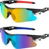 Vintage Sunglasses Men Polarized Sports Glasses Bicycle Glasses Driver Glasses Women, UV 400 Protective Glasses Unisex Fashionable for Outdoor Sports