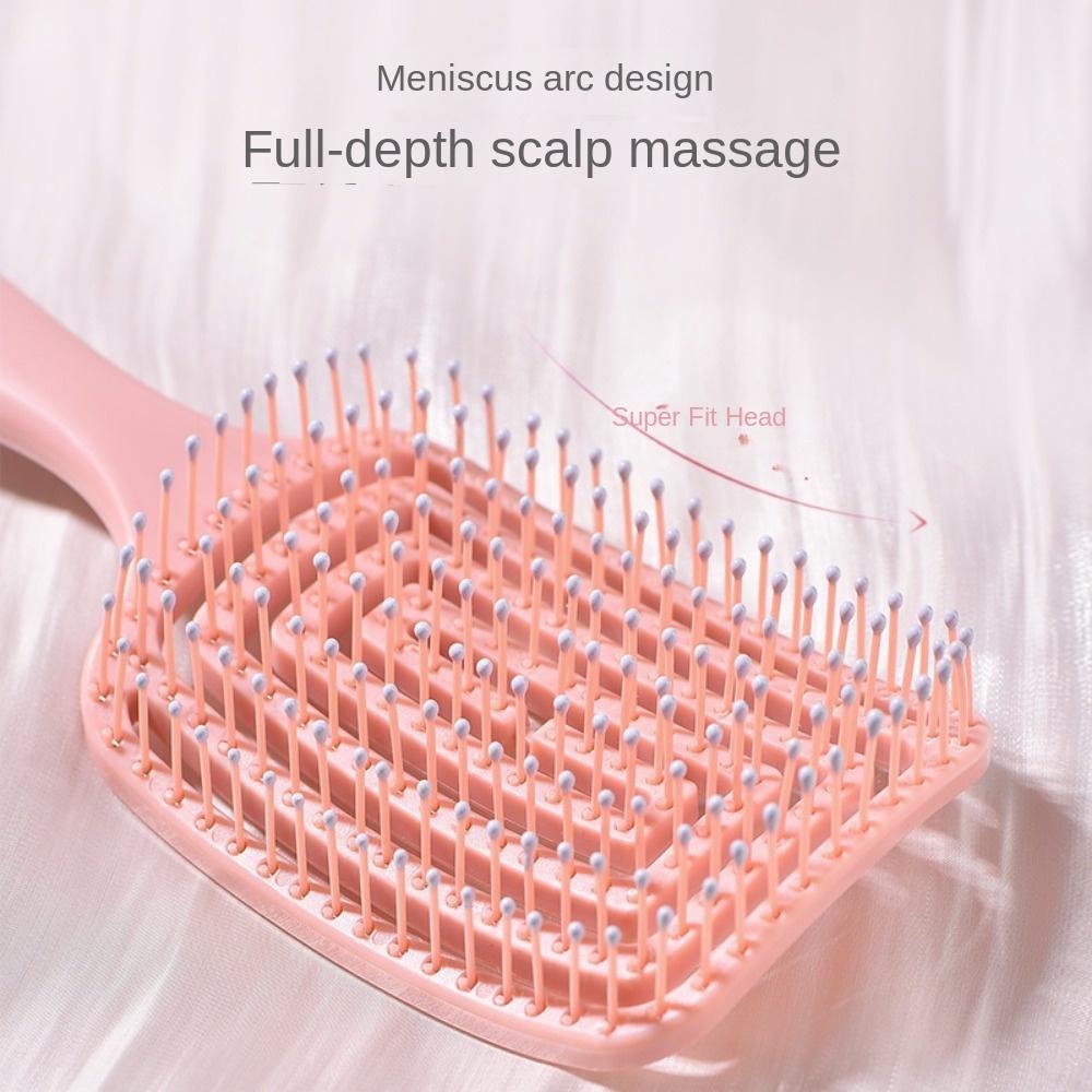 Rib Comb Women's Oil Head Styling Comb Wholesale High Cranial Top Fluffy Mosquito Repellent Large Curved Comb Massage