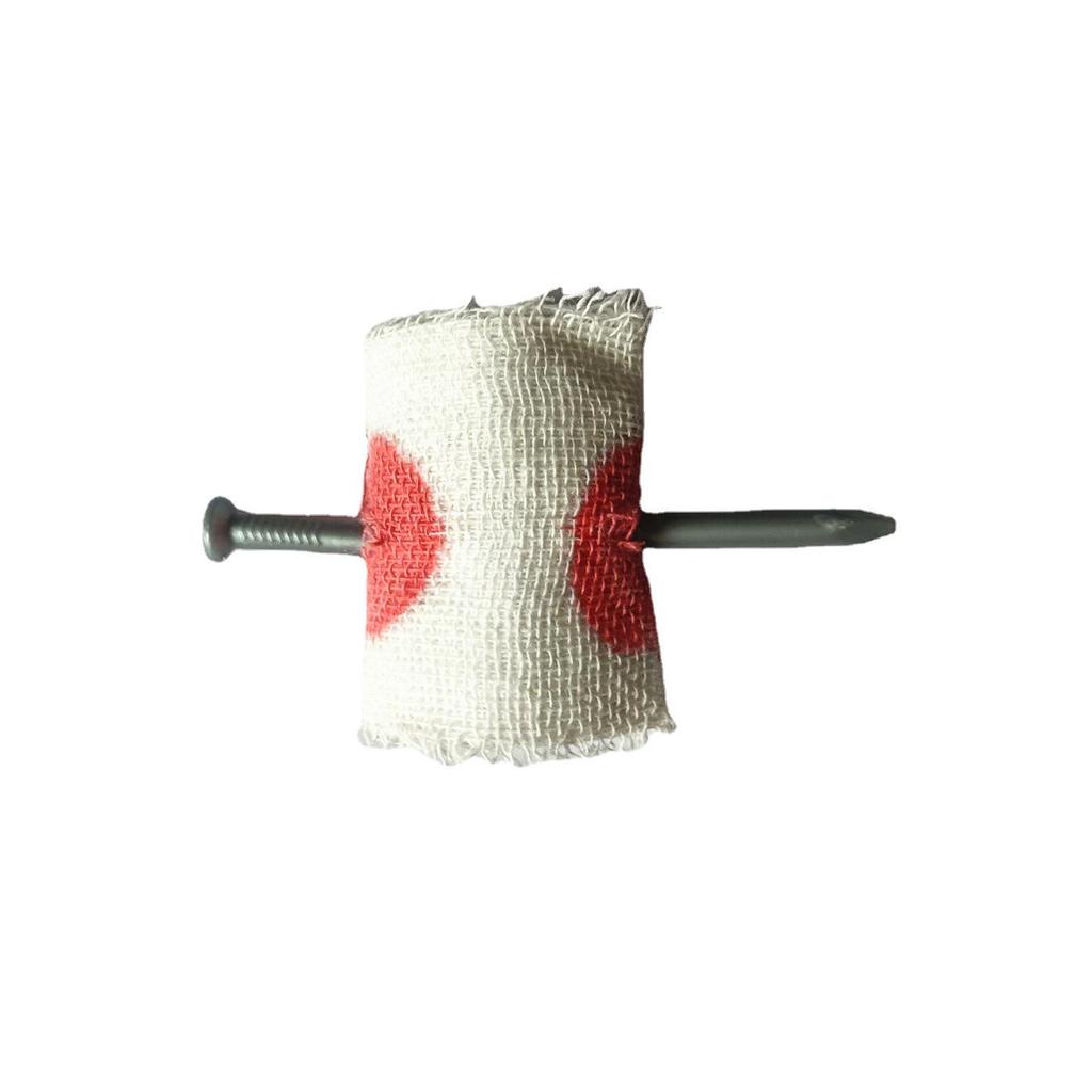 April Fools' Day Fake Nail Injury Prop: Magic Fake Hemostatic Nail with Gauze