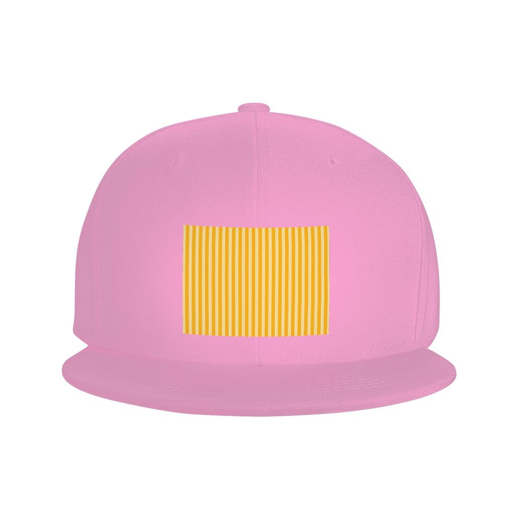 Striped Vertical 2 Yellow Baseball Caps Snapback Fashion Baseball Hats Breathable Casual Casquette Outdoor for Unisex