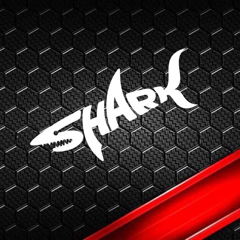 SHARK Stickers Reflective Shark Car Stickers Car Decoration Car Body Side Window Cover Scratches Electric Motorcycle Modified Reflective Stickers