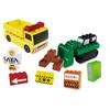 TAKARA TOMY Tomica Plarail Block Construction Site Toy for Ages 3 and Up Set,