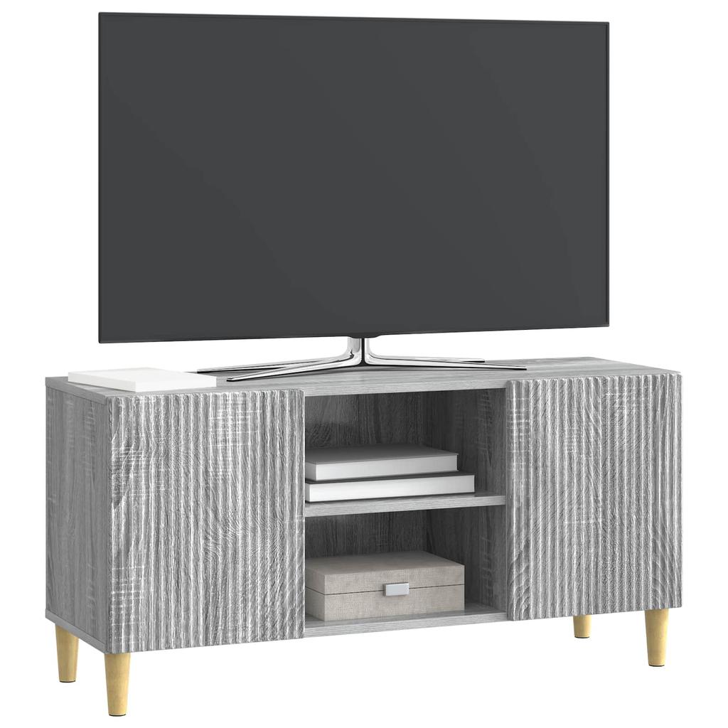 TV Stand Grey Sonoma 102 x 34.5 x 50 cm Particleboard