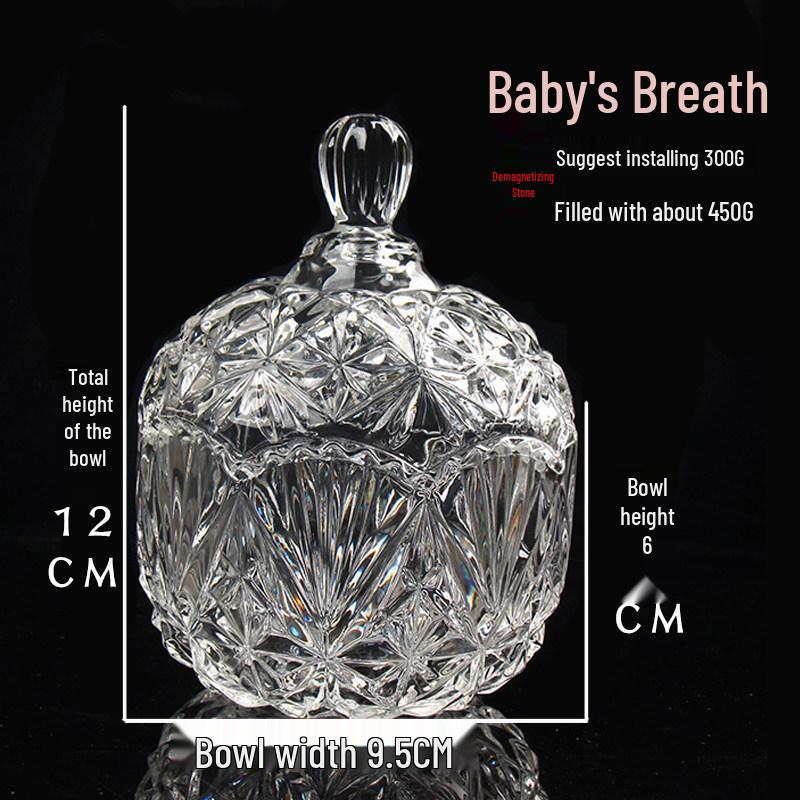 White Crystal Gravel Bowl: Demagnetizing, Jewelry, Sea Salt Purification, Omamori Salt, Glass Storage Box