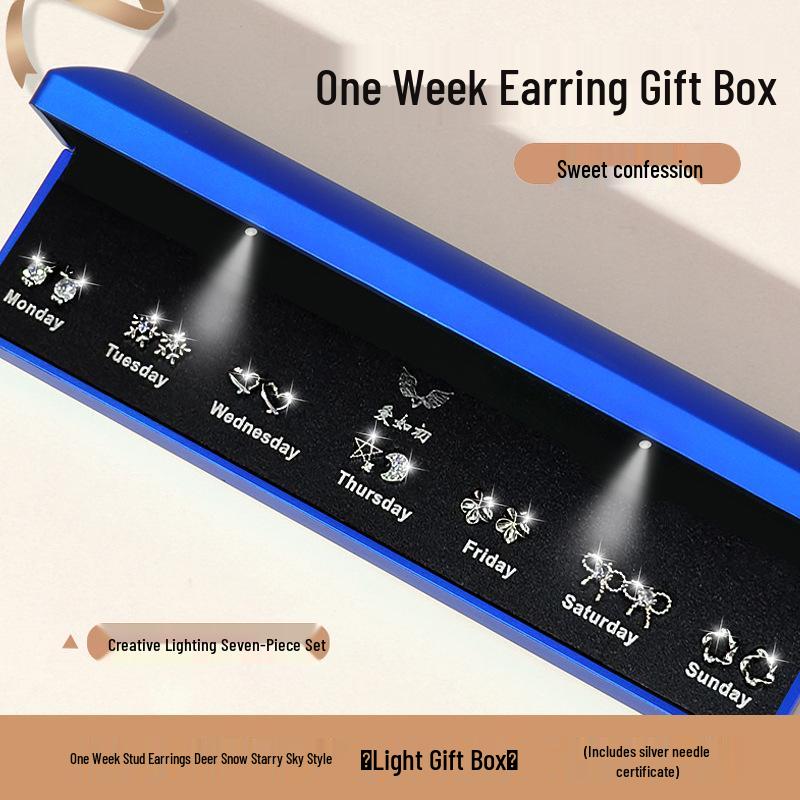 S925 Silber Ohrstecker Geschenkset für Sie - Perfekt für Weihnachten, Geburtstag oder einen besonderen Anlass