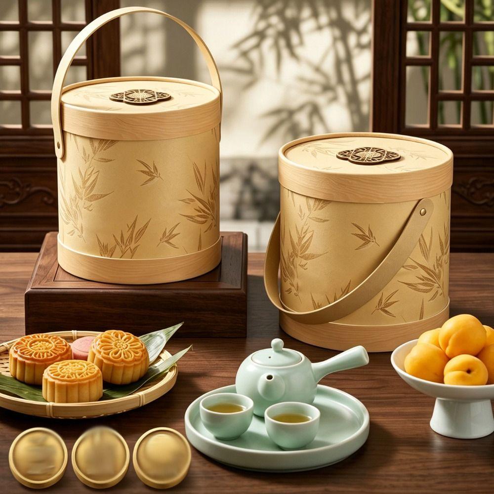 Portable Mooncake Gift Box Universal Mooncake Container Hamper Box Festival Handmade Pastry