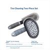 Motorcycle Wheel Detailing Brushes 2Pcs Stain Removal Car Tire Cleaning Tools for Auto SUV Truck Care