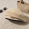 Warm Painter Cap Solid Color Winter Beanie Sunshade Bonnet Woolen Beret  Casual Outfits
