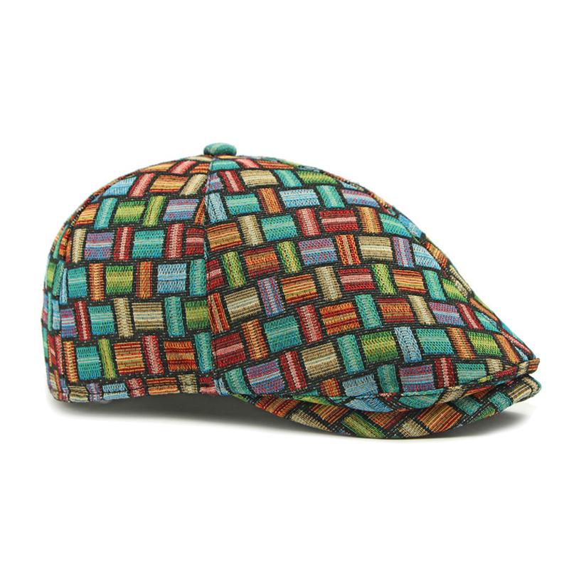 Women's Six-Piece Beret British Vintage Newsboy Cap Paintsman's Hat Men's Progressive Hat