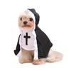 Pet Dog Nun Costume Halloween Clothes For Small Large Dogs Funny Puppy Dress Cloak Cosplay Set Christmas Festival Apparel Gifts