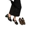 Retro T-shaped Mary Jane Shoes Women's 2025 Autumn and Winter New Temperament Women's Shoes Thick Heel Thick Heel Shoes