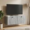 Wall Mounted TV Cabinet Grey Sonoma 78.5 X 31 X 30 Cm