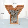 23cm Large Size Twenty-six Letter Piggy Bank Wooden Coin Money Saving Box Jar Coin Storage Box Desktop Ornament Home Decor Craft