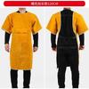 Leather Suede Electric Welding Protective Suit Anti-fire Scald Proof Flame Retardant Heat Insulation Clothing Work Apron