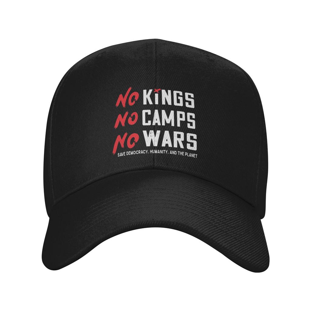 No Kings No Wars No Ice Caps Fashion Snapback Hat For Unisex Women Adjustable Casual Headwear