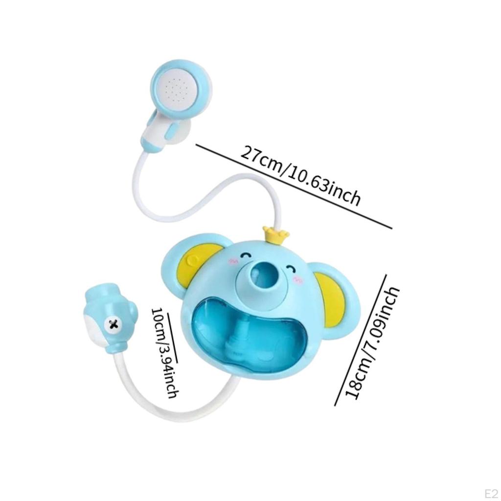 Bath Shower Bubble Toy Portable Summer Backyard Bathtub Elephant Water Sprayer for Ages 6-12