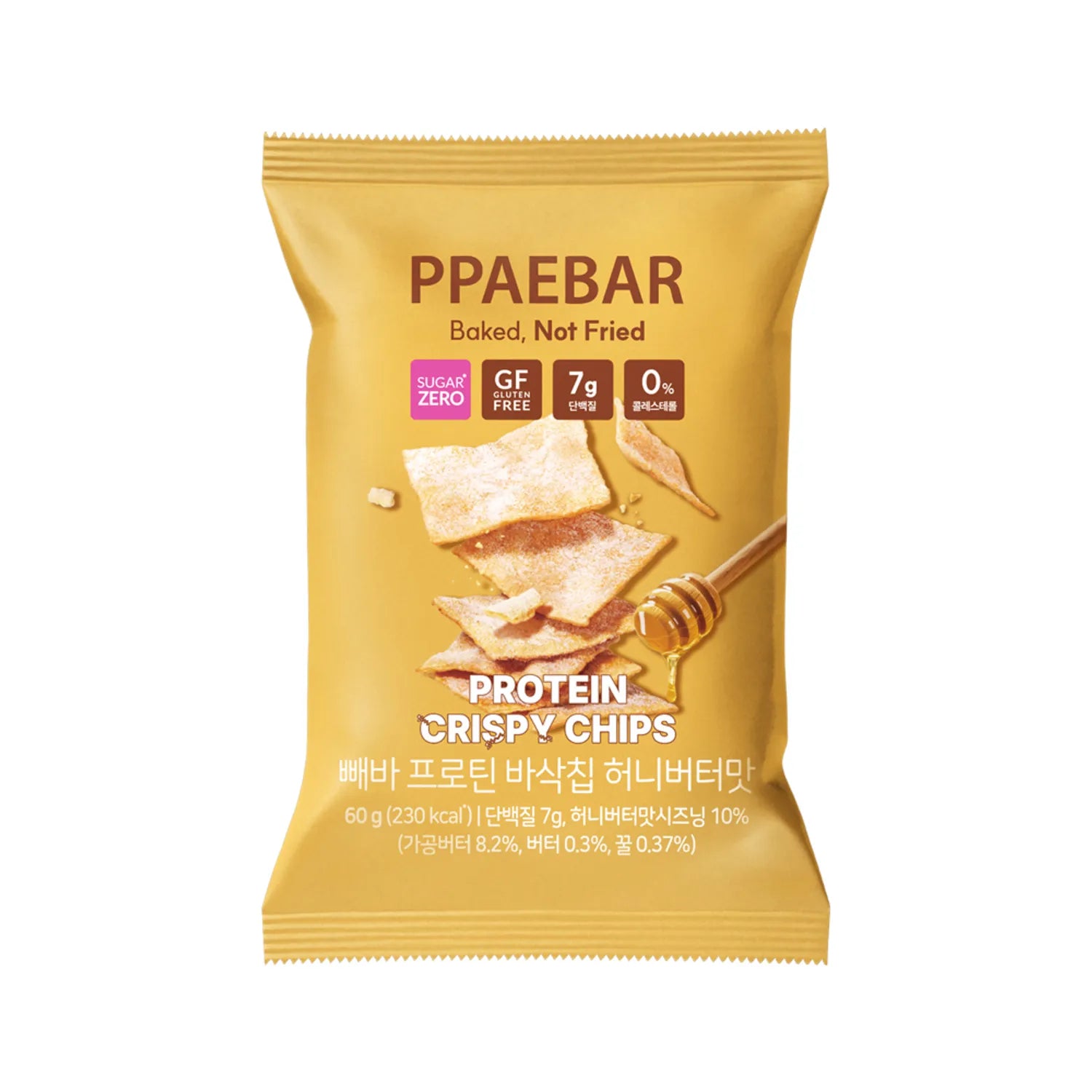 PPAEBAR Protein Crispy Chips #Honey Butter 60g 60g