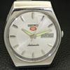 SEIKO 5 AUTOMATIC VINTAGE JAPAN 6309A MENS SILVER COLOR DIAL WATCH a701281-5 R206a-a701281