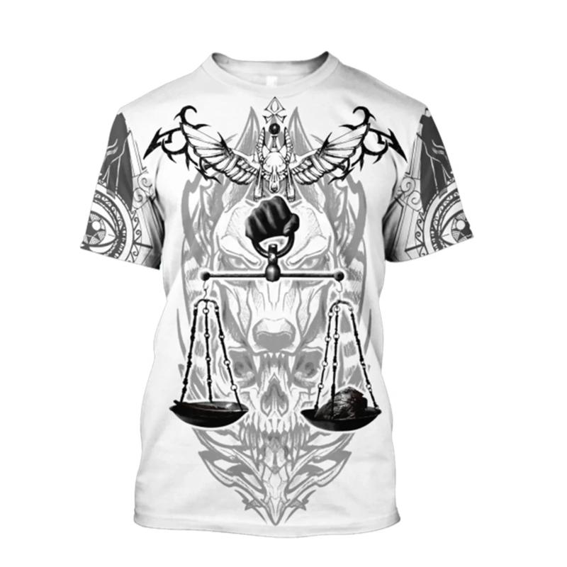 Ancient Egyptian Bird Graphic T Shirt For Men Pharaoh 3D Printed Tees Summer Fashion Short Sleeve Tops Loose O-Neck T-Shirts