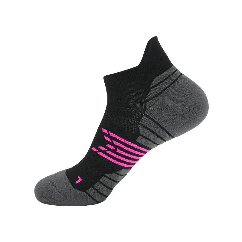 Unisex Cross-Border Thickened Non-Slip Marathon Running Socks - Short Professional Training Fitness Towel Socks