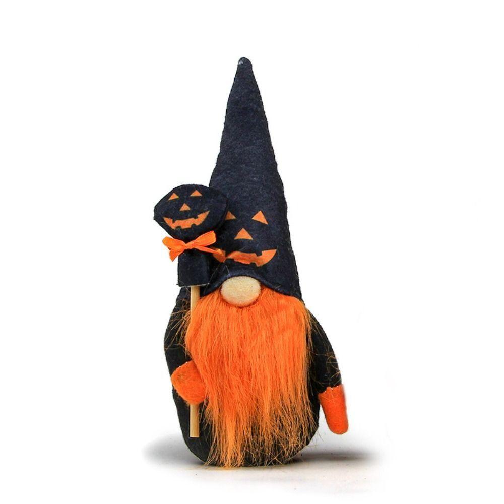 Cute Pumpkin Faceless Doll Desktop Ornaments Dwarf Dolls Cute Gnome Plush Doll  Party