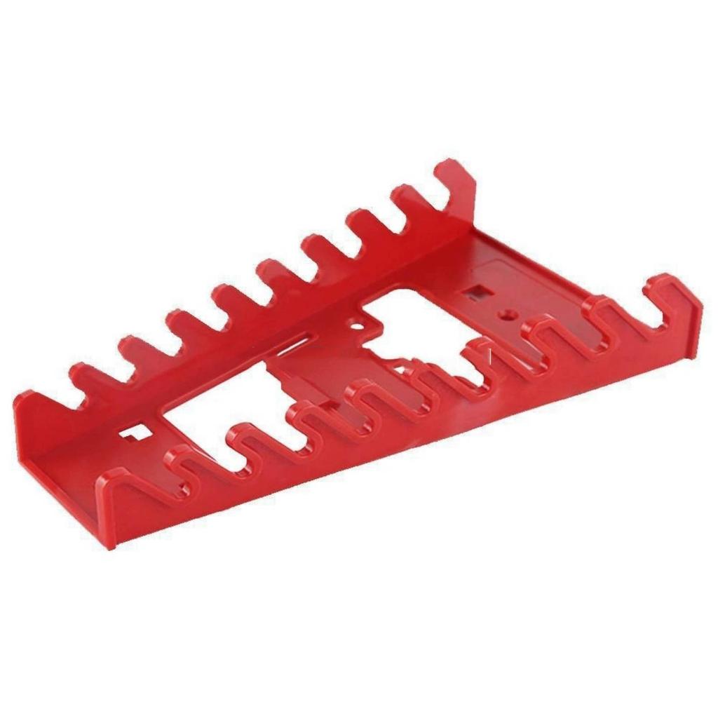 Sorter Bracket Wall-Mounted Multi-Slot Hook Storage Rack (Red)