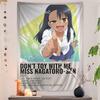 Anime Nagatoro San Tapestry Art Printing Japanese Wall Tapestry Anime Wall Hanging Home Decor