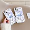 Cute Little White Rabbit for iPhone17PorMax Cartoon Mobile Phone Case 14 Apple 13 Transparent 16/15 Anti-drop