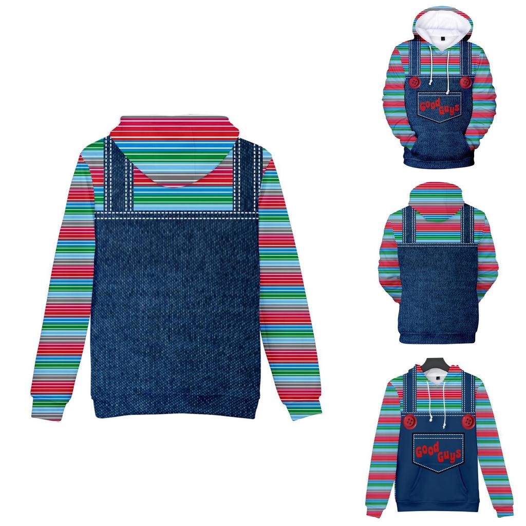 Vibrantly Designed Women Men Good Guys Chucky 3d Print Sweatshirt Hoodies